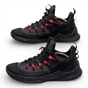 Nike Air Jordan Ultra Fly 2 Low Black Red Basketball Shoes Mens 9.5 AH8110-023